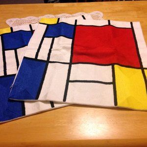 Accent Pillow covers in bold, primary colors